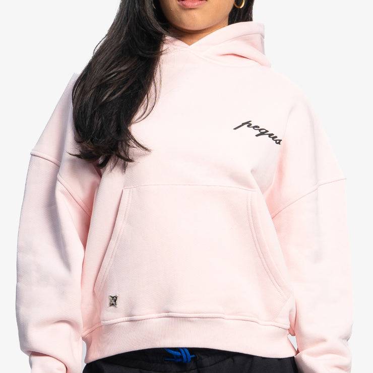 Pequs A Paradise Beach Club Graphic Cropped Hoodie Super Sparpreis