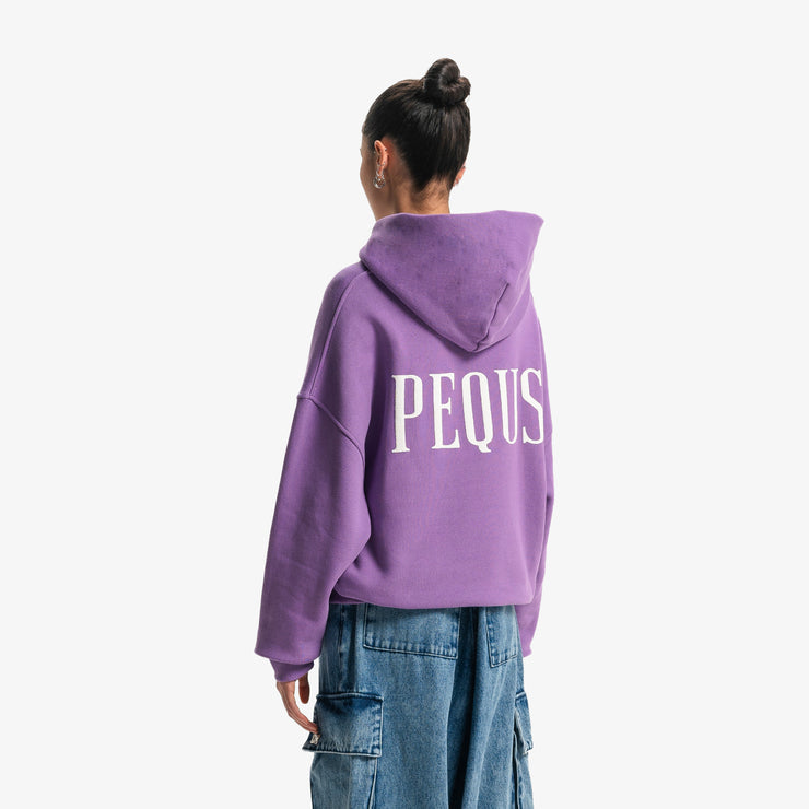 Pequs Back Logo Hoodie Kostenlose Rückgabe