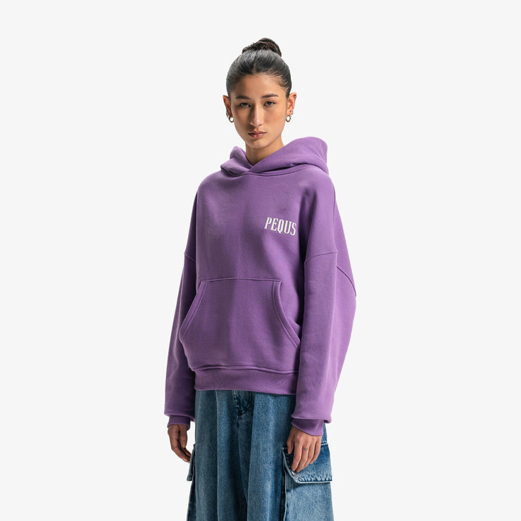 Pequs Back Logo Hoodie Kostenlose Rückgabe