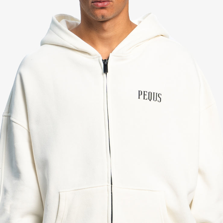 Pequs Back Logo Zip Hoodie Begrenzte Freigabe