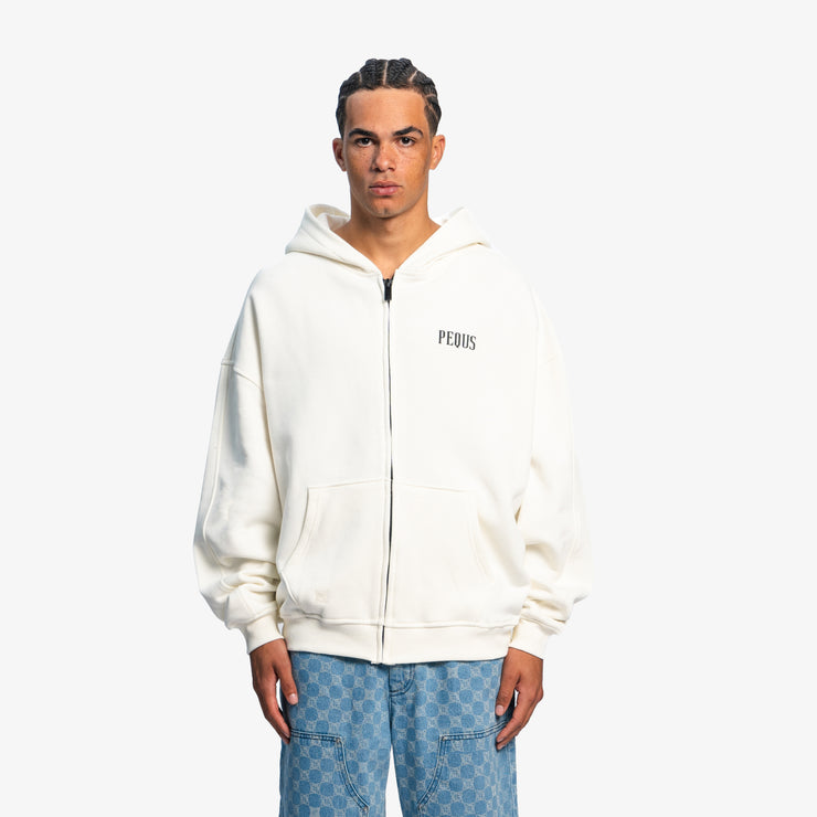 Pequs Back Logo Zip Hoodie Begrenzte Freigabe