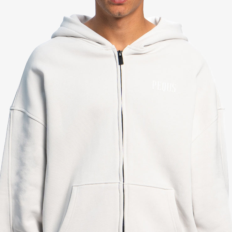 Pequs Back Logo Zip Hoodie Letzte 3 Tage
