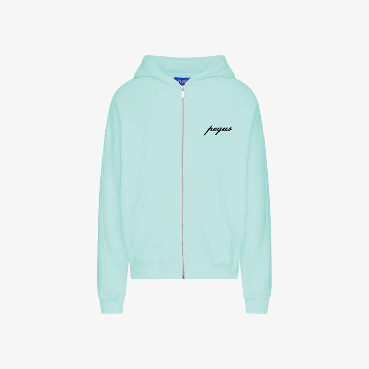 Pequs A Paradise Beach Club Graphic Zip Hoodie Letzte 2 Tage