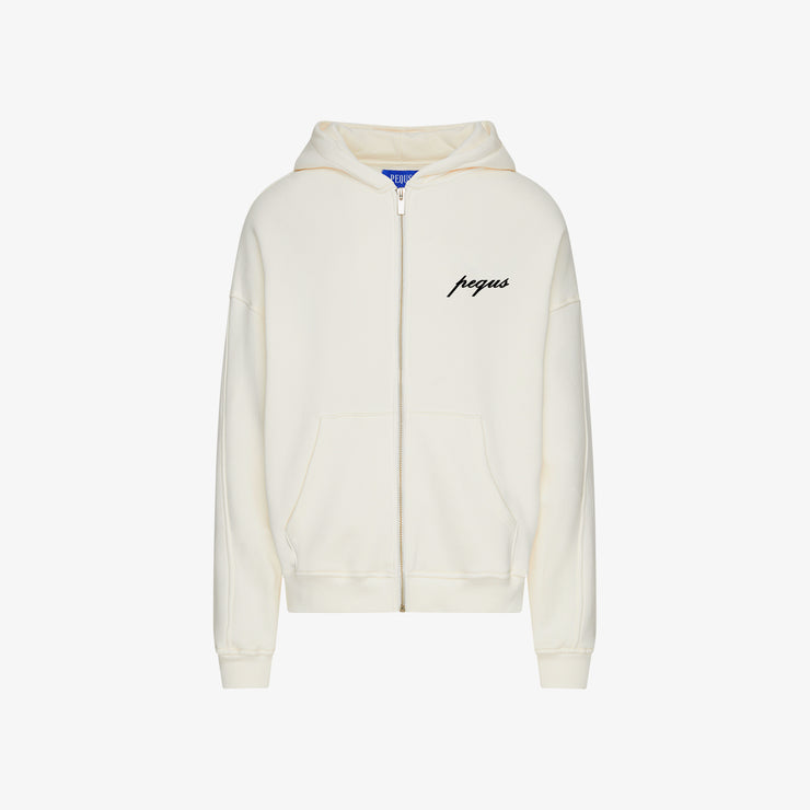 Pequs A Paradise Beach Club Graphic Zip Hoodie Letzter Tag