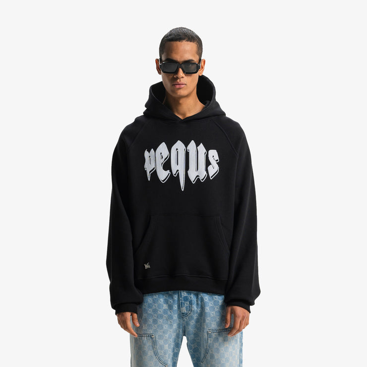 Pequs Outlined Mythic Logo Hoodie Im Verkauf