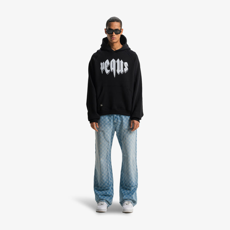 Pequs Outlined Mythic Logo Hoodie Im Verkauf