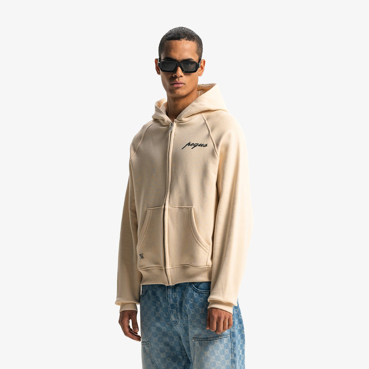 Pequs PEQUS Chest Logo Zip-Hoodie Günstiger Verkauf