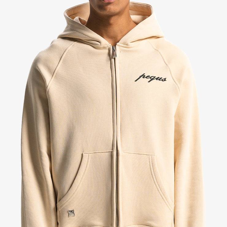 Pequs PEQUS Chest Logo Zip-Hoodie Günstiger Verkauf