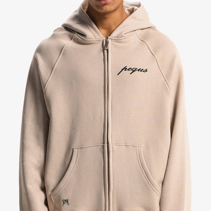 Pequs PEQUS Chest Logo Zip-Hoodie Fabrikverkauf