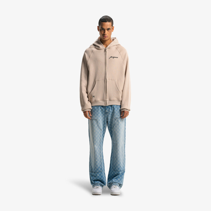 Pequs PEQUS Chest Logo Zip-Hoodie Fabrikverkauf
