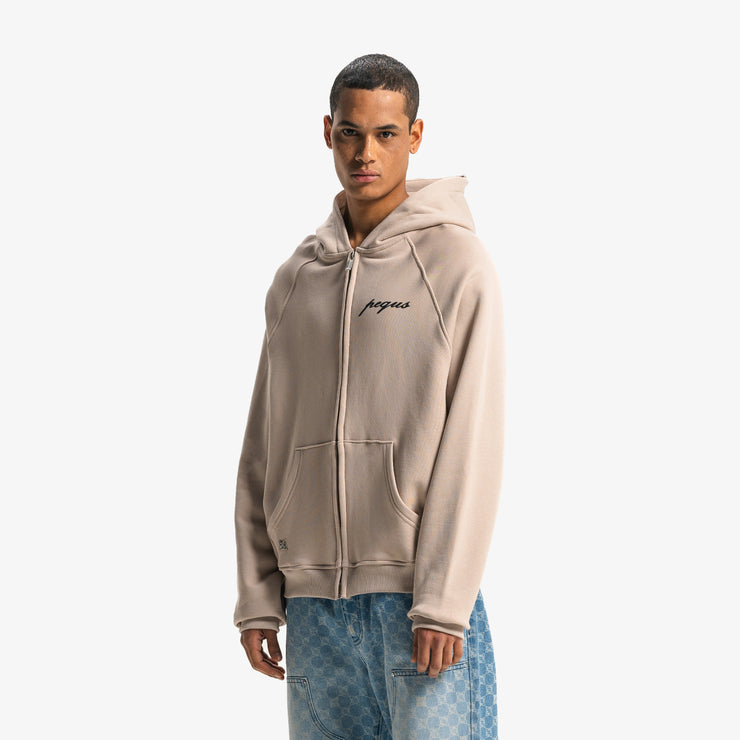 Pequs PEQUS Chest Logo Zip-Hoodie Fabrikverkauf