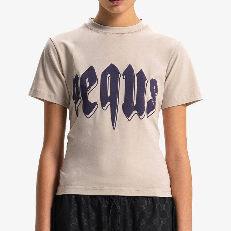 Pequs Fitted Outlined Mythic Logo T-Shirt Fabrik Onlineshop