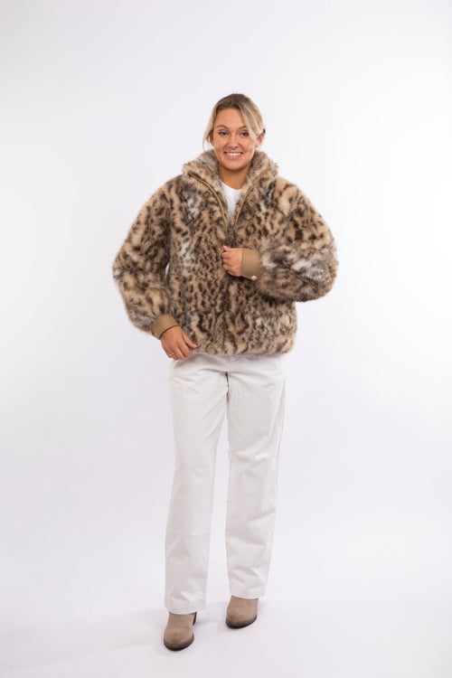 Petite M. Kunstpelz Blouson mit Tiger-Print Osterangebot