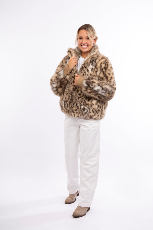 Petite M. Kunstpelz Blouson mit Tiger-Print Osterangebot