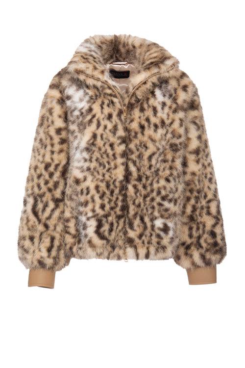 Petite M. Kunstpelz Blouson mit Tiger-Print Bis zu 65% Rabatt