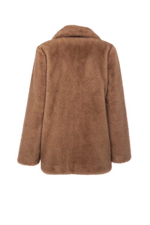 Petite M. Kunstfell Jacke Braun Discount Store für neue Produkte