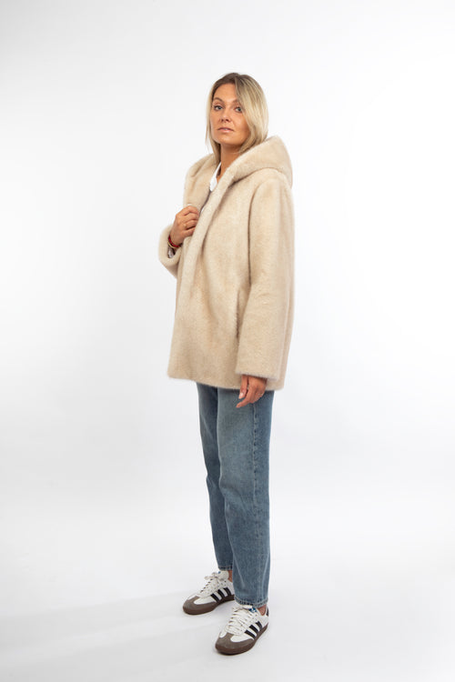 Petite M. Kunstfell Jacke Creme Super Rabatt