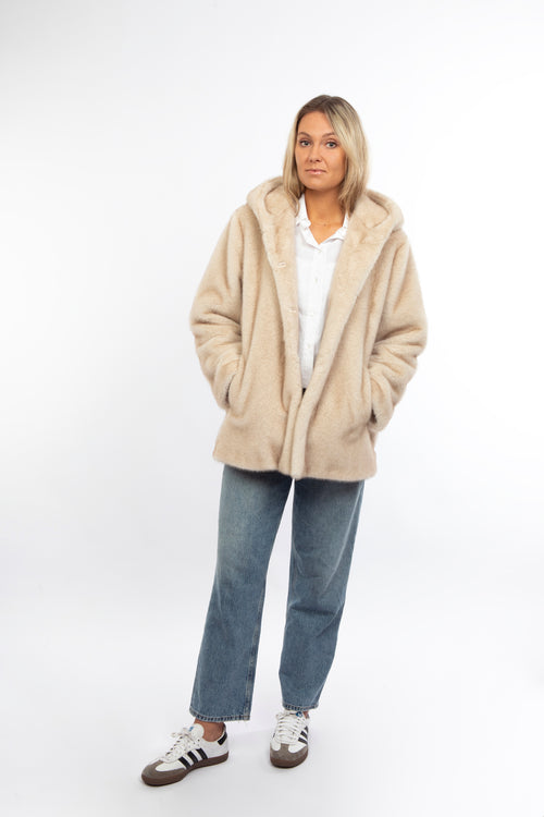 Petite M. Kunstfell Jacke Creme Super Rabatt