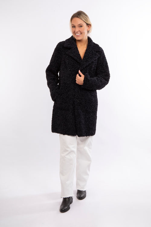 Petite M. Blazermantel Lammy in Dunkel Blau Online