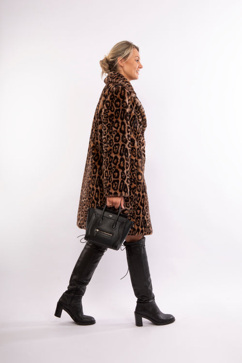 Petite M. Blazermantel mit Leopardenmuster Outlet