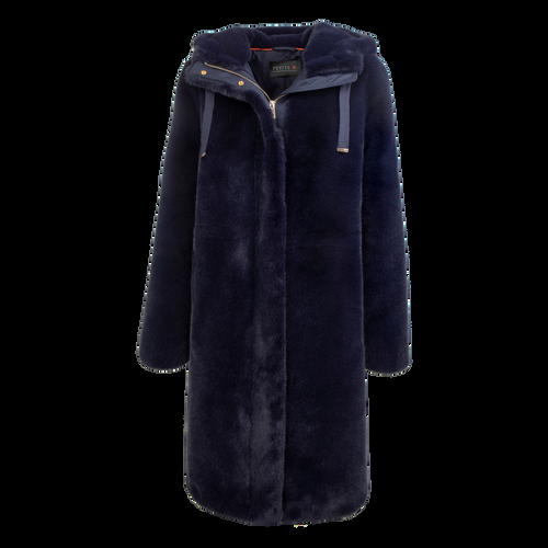 Petite M. Kunstpelz Parka Dunkelblau Schlussverkauf