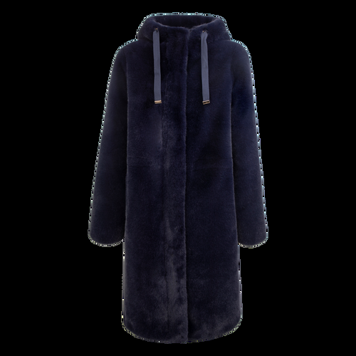 Petite M. Kunstpelz Parka Dunkelblau Schlussverkauf
