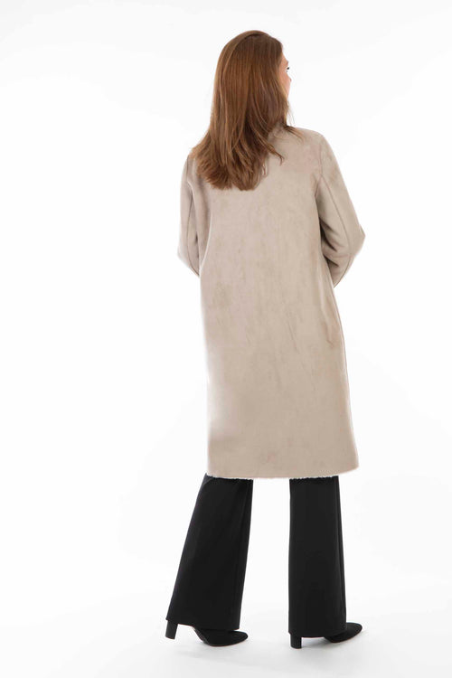 Petite M. Lammfellmantel Imitat Creme Super Sparpreis