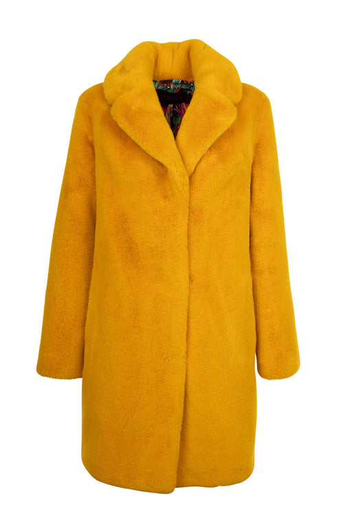 Petite M. Kunstfelljacke Gelb Bis zu 50% Rabatt