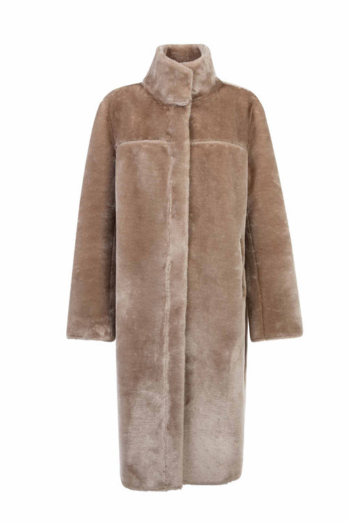Petite M. Lammfellmantel Imitat Creme Fabrikladen