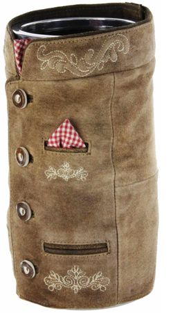 Pezzo D'oro Bergheimer Weinkühler Trachtenjanker, Ledermanschette ,Trachtenoptik,echt Leder Fabrik Onlineshop