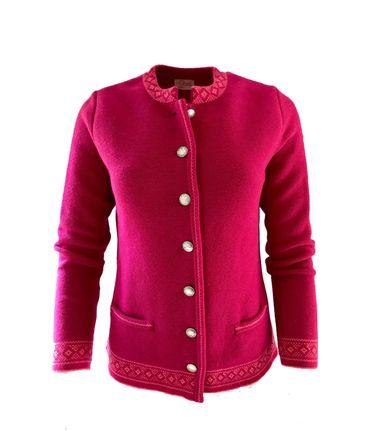 Pezzo D'oro Damentrachtenstrickjacke pink, reine Merinowolle,nachhaltig aus Bayern Begrenztes Angebot