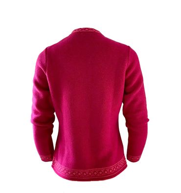 Pezzo D'oro Damentrachtenstrickjacke pink, reine Merinowolle,nachhaltig aus Bayern Begrenztes Angebot