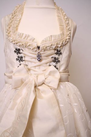 Pezzo D'oro Babydirndl,Taufkleid,Blumenstreudirndl,creme,bestickt Heißer Verkauf