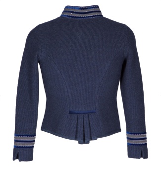 Pezzo D'oro Damen Trachtenstrickjacke in jeansblau von Litzlfelder Große Rabatte
