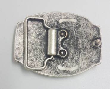 Pezzo D'oro Wechsel-Gürtelschnalle aus Altsilber mit fränkischem Wappen VIP-Rabatte