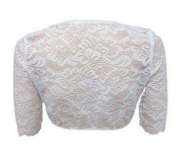 Pezzo D'oro Dirndlbluse aus elastischer Spitze Farbe creme, Kurzarm, Dirndlspitzenbluse Zeitbegrenzte Promotion