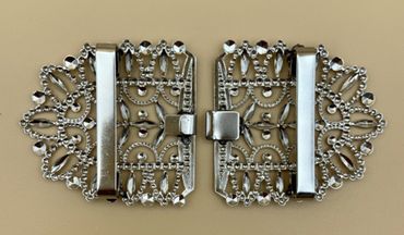 Pezzo D'oro Dirndlspangerl,Schürzenspange,Trachtenschließe silber,made in Germany Riesige Rabatte