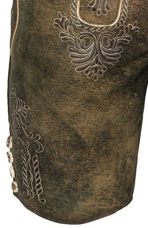 Pezzo D'oro Herren Lederhose von Hammerschmid, braun antik,softes Ziegenleder 2025