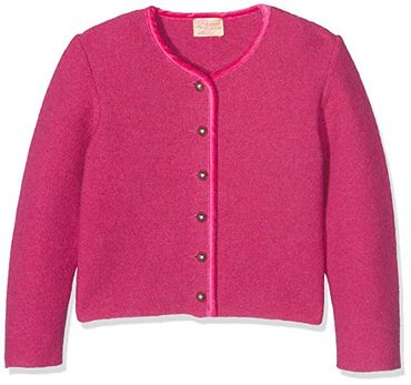 Pezzo D'oro Mädchen Trachtenjacke aus Strick in Wolle von Pezzo D&#039;oro Farbe pink