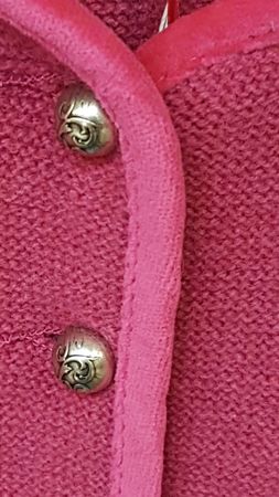 Pezzo D'oro Mädchen Trachtenjacke aus Strick in Wolle von Pezzo D&#039;oro Farbe pink Flash Sale