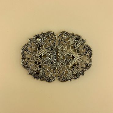Pezzo D'oro Trachten Schürzenschließe, antikgold,Dirndlschnalle,2 tlg Saisonale Angebote