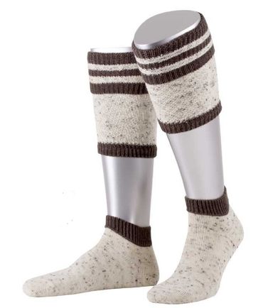 Pezzo D'oro Trachtenstrümpfe Loferl Stulpen Herren Wadenwärmer Wadelstrümpfe Trachtenstutzen Trachtenstrumpf zur Lederhose 2-teilig TWEED natur/braun Discount Store für neue Produkte