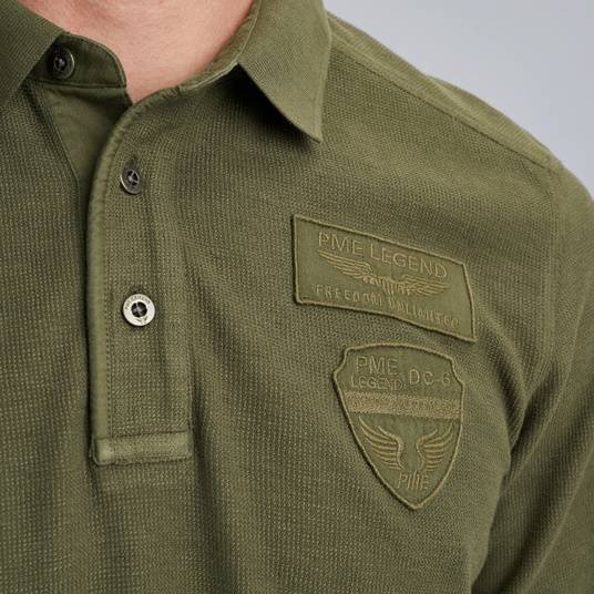 Pme Legend Poloshirt mit langen Ärmeln Kostenlose Rückgabe