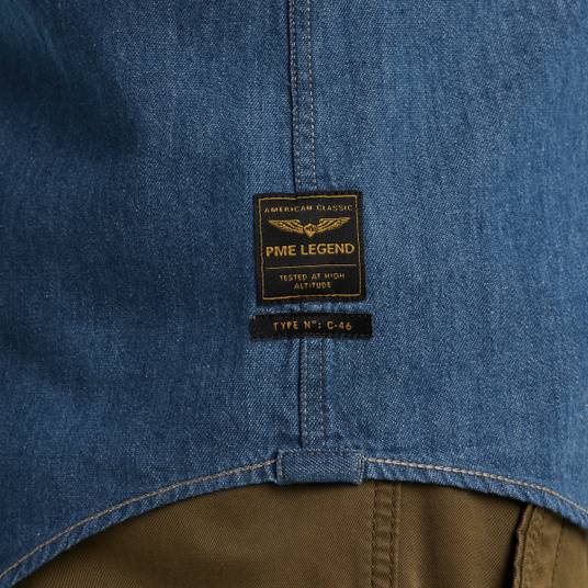 Pme Legend Hemd mit Indigo-Waschung zollfrei