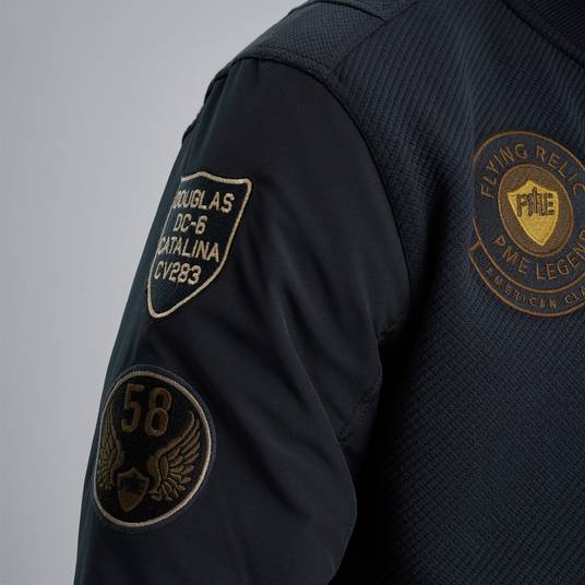 Pme Legend Sweatjacke mit Badges Tägliche Deals
