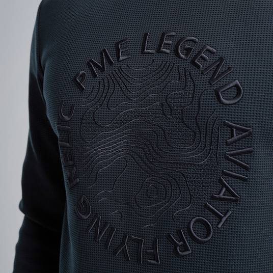 Pme Legend Sweatshirt mit Waffelstruktur Kostenlose Rückgabe
