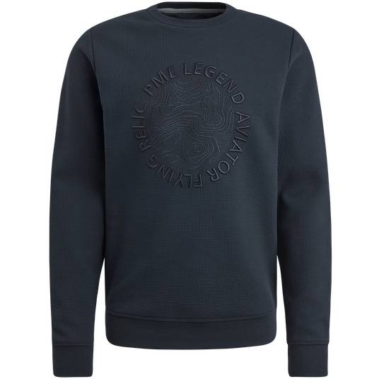 Pme Legend Sweatshirt mit Waffelstruktur Kostenlose Rückgabe