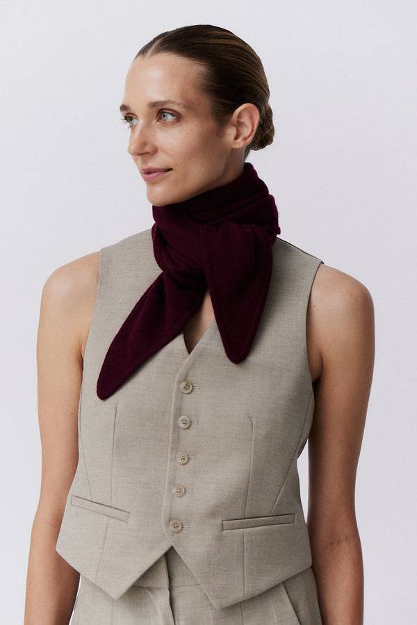 Prinz Berlin Kaschmir Bandeau Fine Knit Bordeaux Cyber Monday