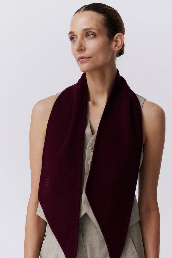 Prinz Berlin Kaschmir Bandeau Fine Knit Bordeaux Cyber Monday