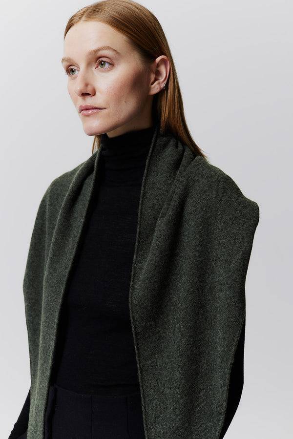 Prinz Berlin Kaschmir Triangle Fine Knit Grün Heißer Verkauf